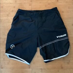 Virus Black Athletic Performance Shorts